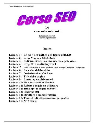 cover image of Corso SEO